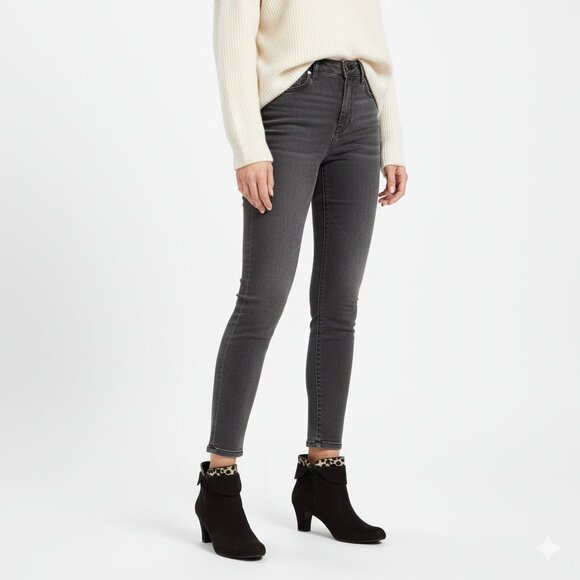 *Avon Cushion Walk Black Bootie with Leopard Print - Picture 2 of 8